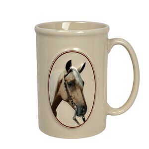 Equine Expressions 3D Image Pinto Horse Mug Cream Ceramic Johannes Jensen Quote